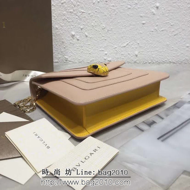 BVLGARI寶格麗 同步專櫃 最新款單層蛇頭包 鏈條單肩斜挎包 34559 FYD1364